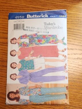 Butterick Pattern 4950 – Uncut Size 16W-18W-20W